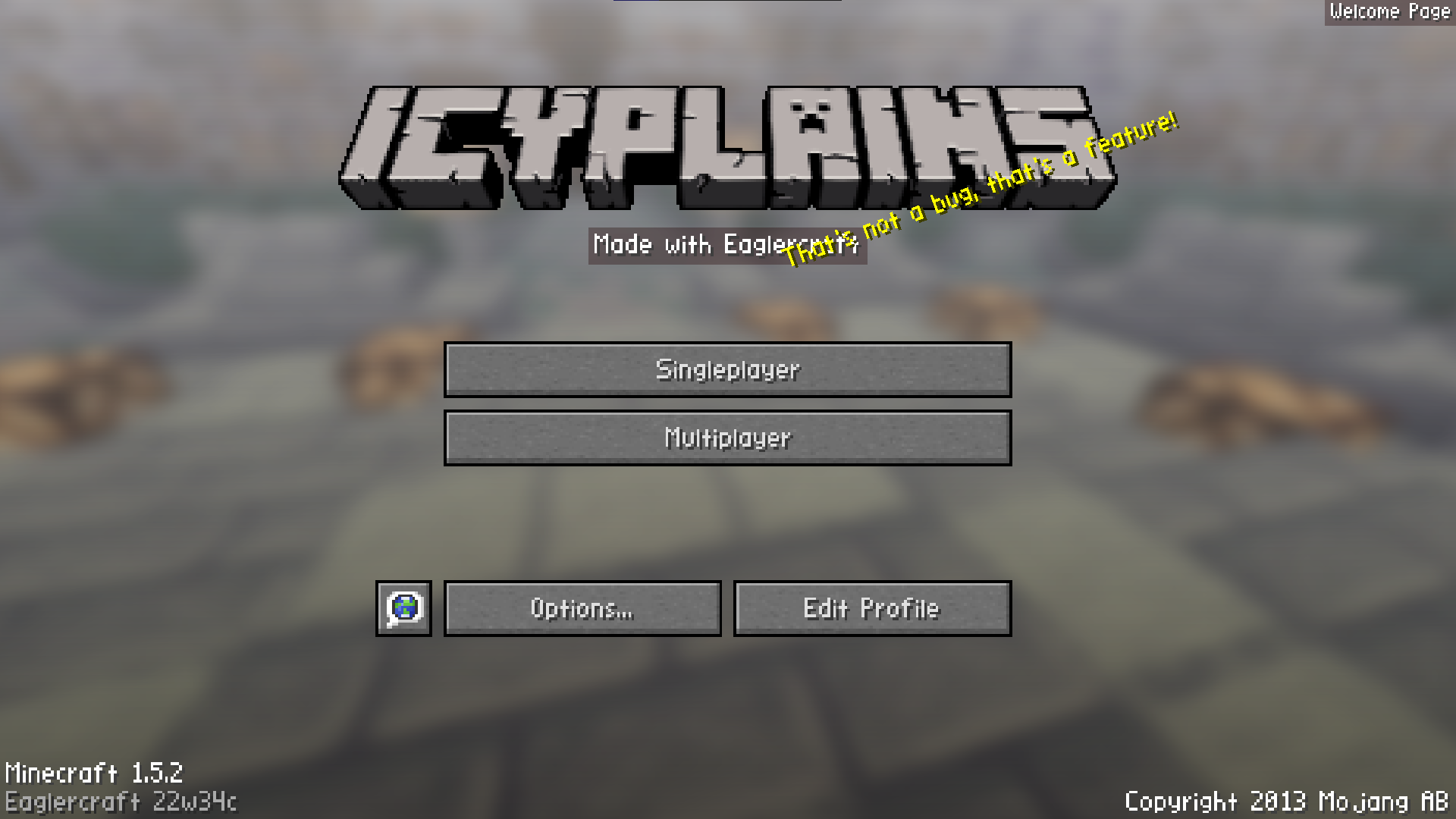 Main Menu of IcyPlainsWeb